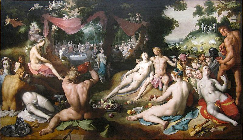 cornelis cornelisz The wedding of Peleus and Thetis oil painting picture